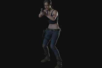 design 3d realistic stylized game character, rig 3d in maya,ue5 human texture