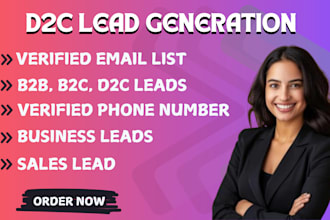 provide niche targeted email list d2c leads generation bulk business email list