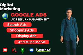 manage google ads setup ad words PPC camping