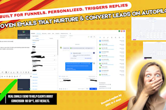 write and automate 5 high converting emails for lead follow up funnels