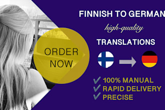 manually translate your finnish content to german