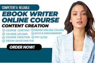 do course creation ppt slide course content development training manual workbook