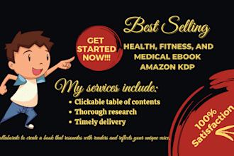 write best selling health, fitness, and medical ebook amazon KDP