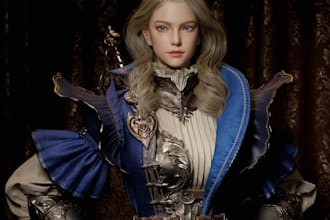do 3d character modelling, 3d game character for your game