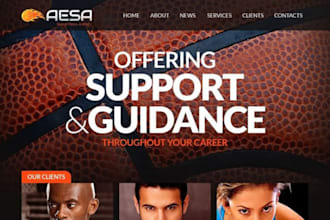 design pro basketball website tournament website association website basketball