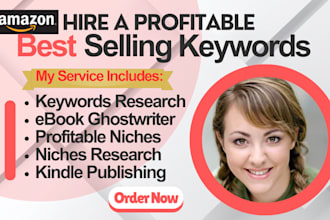 find profitable amazon keyword niche research as fiction nonfiction ebook writer