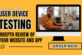 do QA testing, website testing, app testing, and ios app review