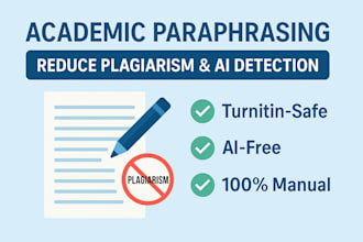 academic paraphrasing to reduce plagiarism and ai score