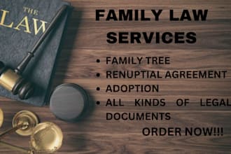 draft legal advice on family law divorce adoption lawyer marriage domestic