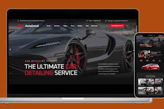 build auto detailing website car detailing, car wash website car repair website