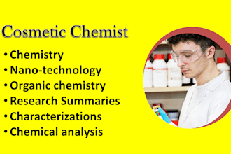 do chemistry, organic chemistry, nanotechnology related task