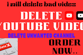 take down unwanted channel video, delete channel, delete video youtube
