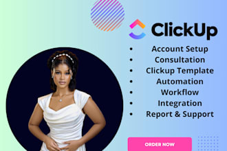 setup and manage your workflow on clickup