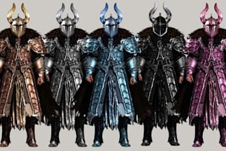 do 3d model, 3d action figure, 3d character, customized 3d model for 3d game