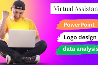 create logo, ppt, merge excel data, web