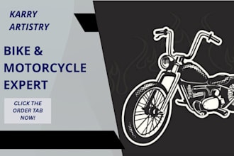 create custom bike cartoon artwork personalized designs just for you