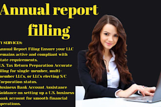 do annual report filling us tax return bank account us bank account