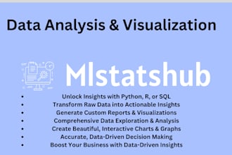 perform data analysis and visualisation using python, r, sql