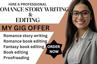 do romance story writing romance book editing, fantasy book editing