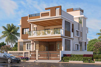 remodel commercial apartment from floor plan, community building design, villa