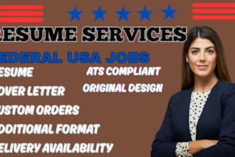 create a federal or usajobs resume and cover letter