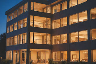 create an inside and outside roblox building for you, light