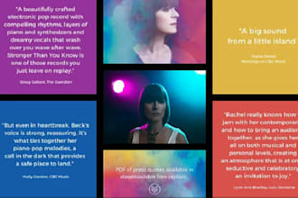 write expert artist bio and press release to get you noticed