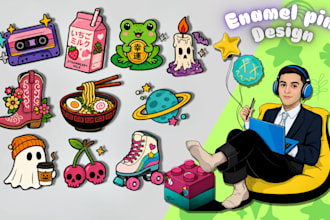 design enamel pins, company badges, medals, hat pins