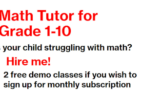 teach math and other subjects for grade 1 to 10 via zoom