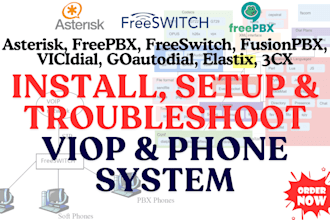 customize install fix voip asterisk freepbx 3cx vitalpbx magnus billing fusion
