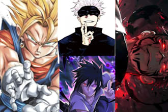 draw comic, manga illustration, webtoon, graphic novel and manga book cover