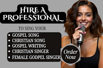 be your christian songwriter, gospel song, soulful music and female songwriter