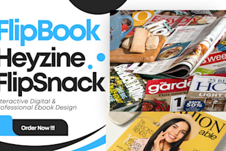 design ppt flipbook, flipsnack ebook, heyzine, designrr
