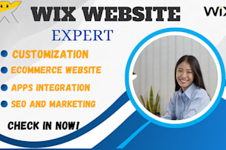 design wix website, wix studio, wix landing page, wix online store, wix booking