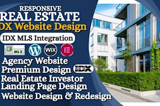 design redesign real estate idx website, idx mls integration real estate realtor