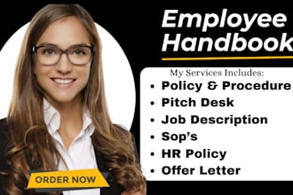 write healthcare employee handbook training manual hr policy and procedure
