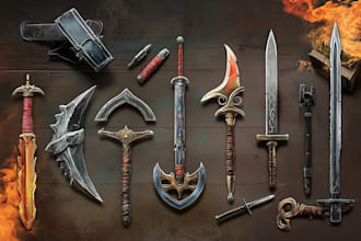draw any items, weapons and armor in a real medieval and fantasy style