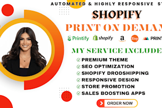 set up etsy shop shopify print on demand printful store shopify pod printify