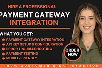 integrate payment gateway such as stripe, google pay, apple pay, paypal and more