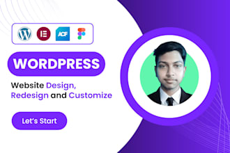 design or customize your wordpress site with elementor