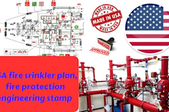 do USA fire srinkler plan, fire protection engineering stamp for you