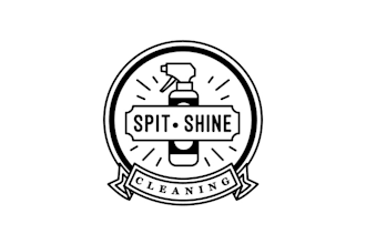 design sophisticated spit shine cleaning logo