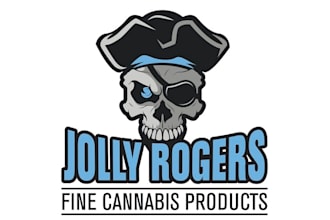 do spectacular cannabis company logo with pirate themed