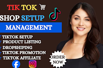 professionally set up your tiktok shop with SEO and integration support fb shop