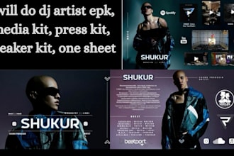 design epk, media kit, press kit, speaker kit, one sheet