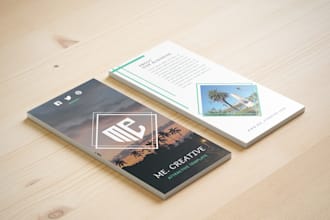 premium bookmark, leaflet design, delivered in just 8 hours