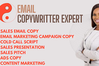 sales email copy persuasive email copy newsletter copy ads copy cold call script