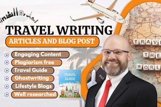 write an engaging travel SEO article and blog post, travel writing