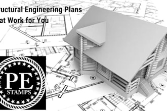 draft structural engineer plans, foundation plans for steel, wood, concrete plan