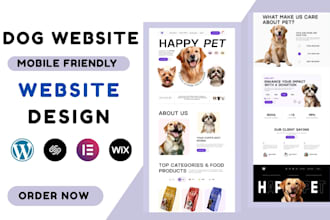 design pet website pet store pet care website on wordpress pet care website
